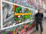 Original Painting 11015 * MARVIN THE MARTIAN AND K-9