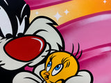 Original Painting 11291 * TWEETY BIRD AND SYLVESTER