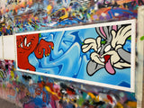 Original Painting 11364 * GOSSAMER and BUGS BUNNY