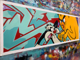 Original Painting 11367 * SYLVESTER and Monster TWEETY