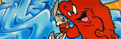 Original Painting 11703 * BUGS BUNNY and GOSSAMER