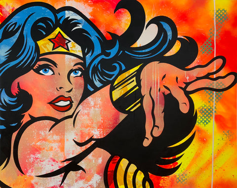 Original Painting 11808 * WONDER WOMAN