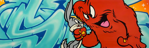 Original Painting 11955 * BUGS BUNNY and GOSSAMER