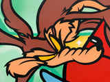 Original Painting 12042 * WIL E. COYOTE & ROAD RUNNER