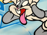 Original Painting 12053 * BUGS BUNNY and DAFFY DUCK