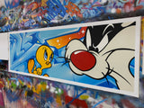 Original Painting 11647 * TWEETY BIRD AND SYLVESTER