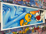 Original Painting 11647 * TWEETY BIRD AND SYLVESTER